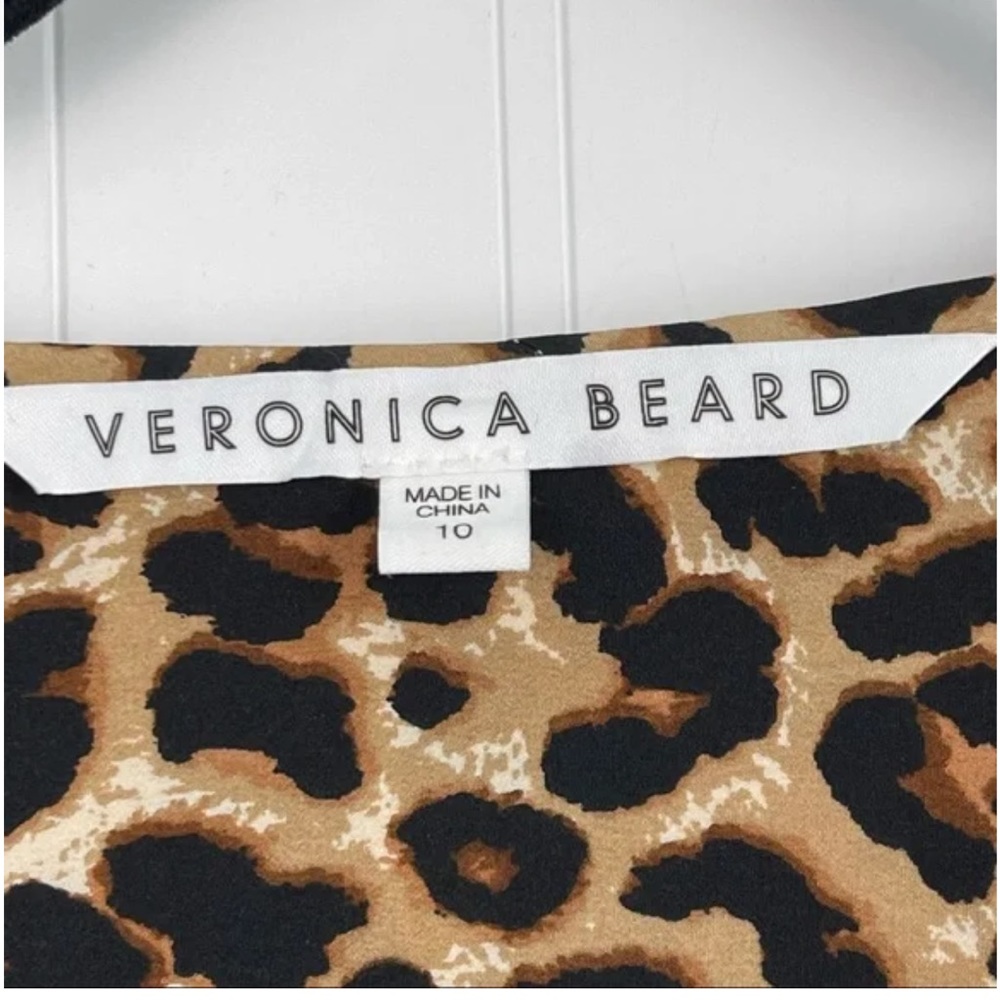 VERONICA BEARD | Arielle Leopard Print Silk Blend Dress - Picture 7 of 15
